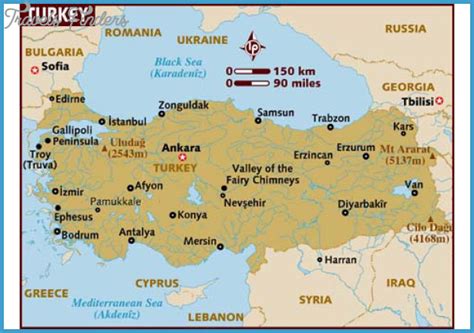 Turkey Map Tourist Attractions Travelsfinderscom