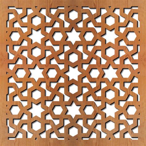 ‘arabic Geometric Laser Cut Pattern Dxf File Arabic Cnc