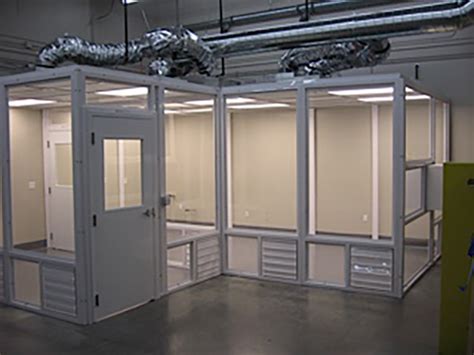 Prefabricated Modular Clean Rooms With Iso Classifications Panel Built