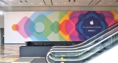 Kaleidoscopic Banners Call Wwdc 2015 Epicenter Of Change