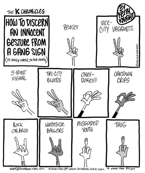 How To Discern An Innocent Hand Gesture From A Gang Sign Gang Signs