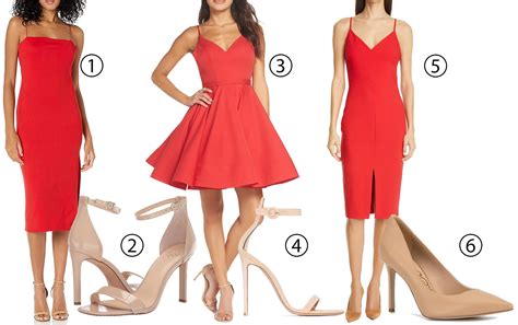 10 Looks What Color Shoes To Wear With A Red Dress Chegos Pl