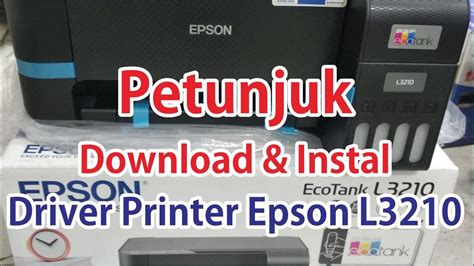 Cara Download Dan Instal Driver Printer Epson L Youtube