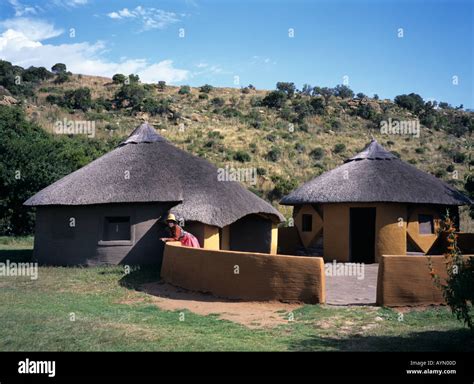 Basotho Cultural Village Orange Free State South Africa Rsa Stock Photo