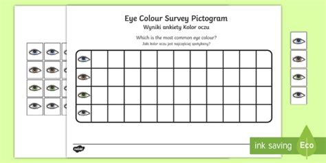 Eye Colour Survery Pictogram Englishpolish Eye Colour Survey Pictogram