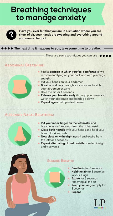 Infographic Breathing Techniques To Manage Anxiety Latinamerican Post
