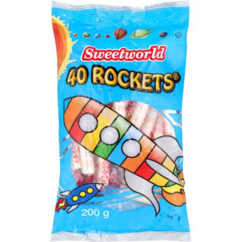 buy sweet world sweets rockets 40pk online at nz