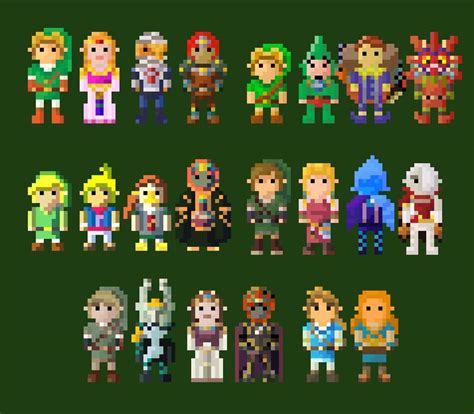 Colour Schemes In Zelda Games Zelda Amino