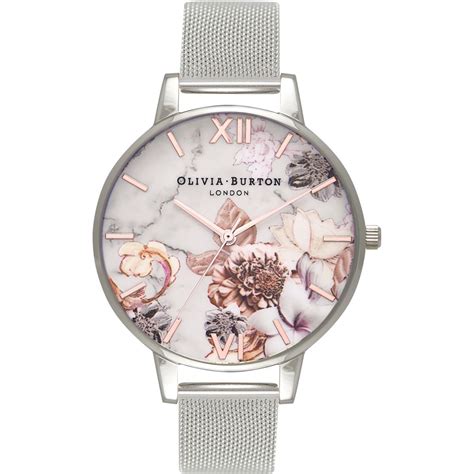 They were exactly what we. Ladies Olivia Burton Marble Floral Rose Gold & Silver Mesh ...