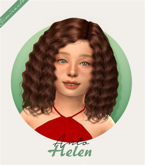 Anto Helen Hair For Kids And Toddlers At Simiracle The Sims 4 Catalog