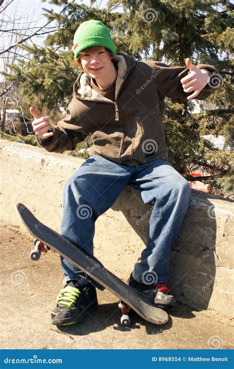 Skateboarder Pose Stock Photo Image Of Pose Look Handsome 8968554