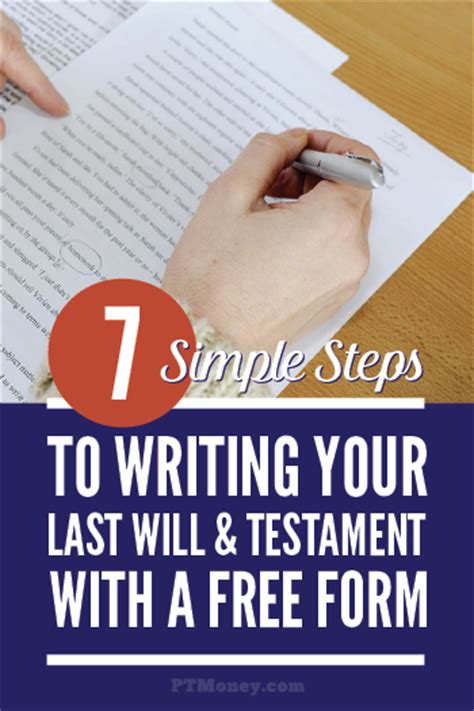 Making a will allows you to name an executor (who shall carry out all the proceedings of the will) and a legal guardian for your children. 7 Steps to Writing Your Last Will & Testament | PT Money