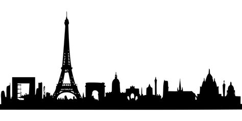 Download Paris Panorama Silhouette Royalty Free Vector Graphic Pixabay