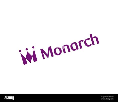 Monarch Airline Rotated Logo White Background Stock Photo Alamy