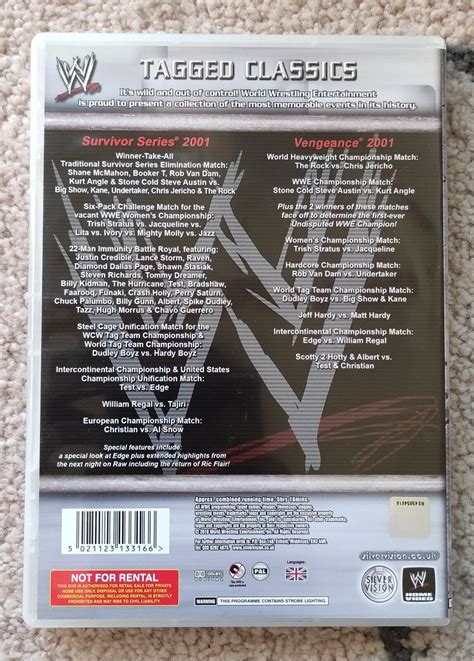 WWF Tagged Classics DVD Survivor Series Vengeance DVDs WWE Wrestling EBay