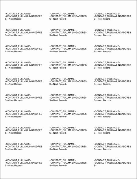 Free Printable Address Labels 30 Per Sheet Avery Address Labels