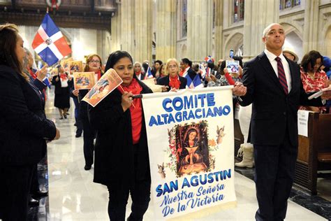 dominican faithful honor our lady of altagracia at cathedral mass catholic new york