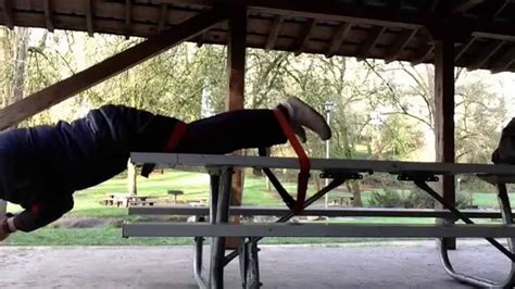 Back Bend Resistance For Picnic Table Fitness Most Of The Extra Resistance Comes When In Plank