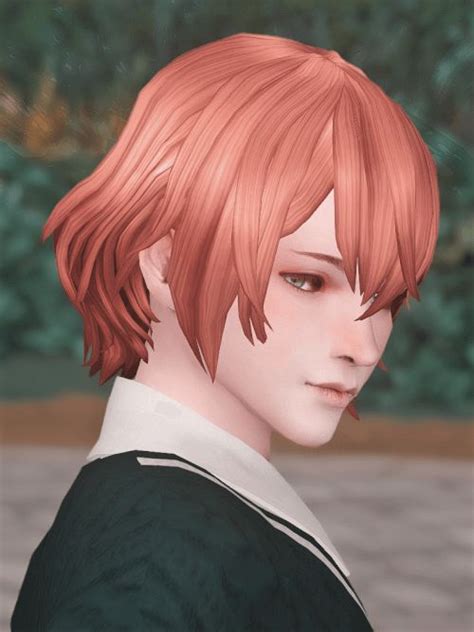 Amao Odayaka Male Anime Style Hair For The Sims 4 Spring4sims Sims