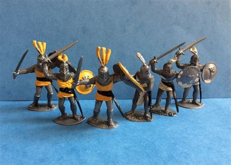 Timpo X6 Medieval Knights Plastic Toy Soldiers 1950s Rare Etsy