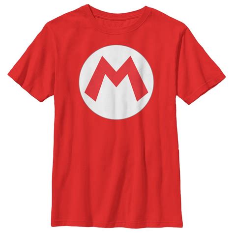 Nintendo Boys Mario Circle Icon T Shirt Super Mario Nintendo Fifth