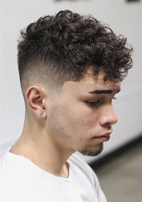 Out Of This World Undercut Fade Curly Hairstyle Men