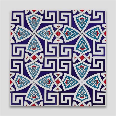 GC58 Handmade Turkish Ceramic Tile Otto Tiles Design Encaustic