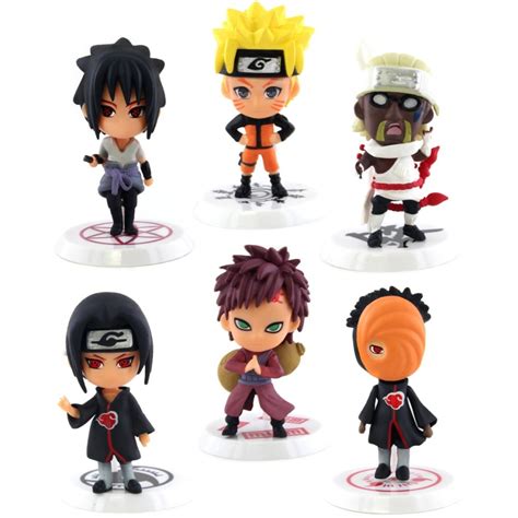 Anime Naruto Shippuden Anime 25 Inch Mini Figures Set Of 6