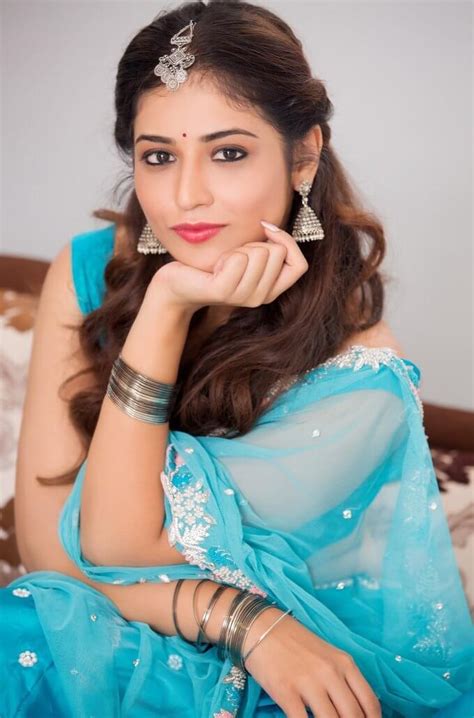 Marathi Actress Priyanka Jawalkar Photos In Blue Half Saree Actress Album