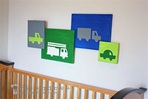 Decorate My Home Part 24 Painted Canvases Boys Room Wall Art Boy