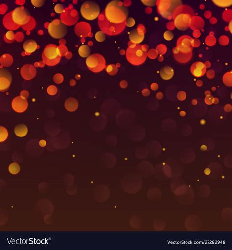 Blurred Background With Red Bokeh Lights Vector Image