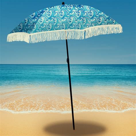 Wave Beach Umbrella 100 Uv Protection • Beach Brella