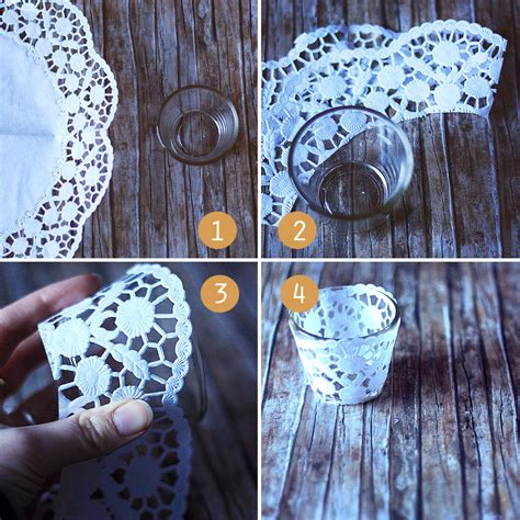 Decorative Doily Candle Holders Handmade In Minutes