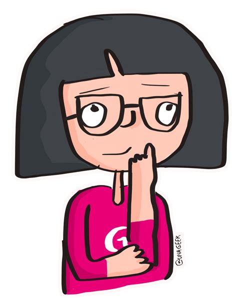 Girl Think Sticker By Una Geek For Ios And Android Giphy