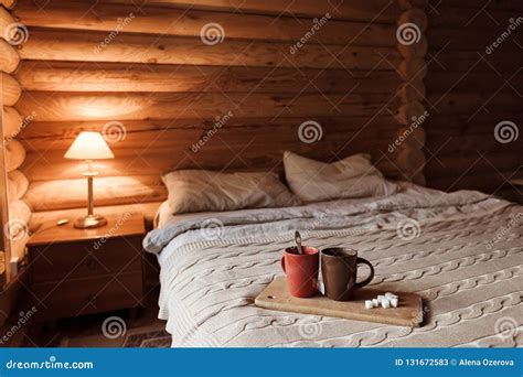 Cozy Winter Weekend In Log Cabin Stock Image Image Of Decor Chalet