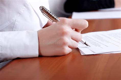 Person S Hand Signing Document Stock Photo Image Of Contract Finance