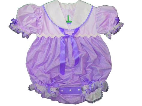 Adult Baby Sissy Dress Up Purple Sailorette Boom Boom