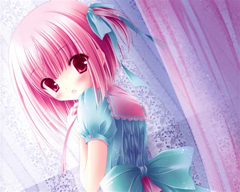 Download Kawaii Cute Anime Girls With Pink Hair Background Anime Gallery