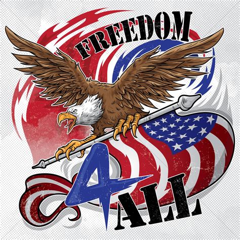American Flag And Eagle Vector Image 1526048
