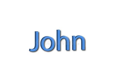 The Name John Written With Wooden Toy Cubes In Children`s Room Stock