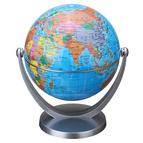 14cm World Globe Map With Stand Geography Educational Toy Student