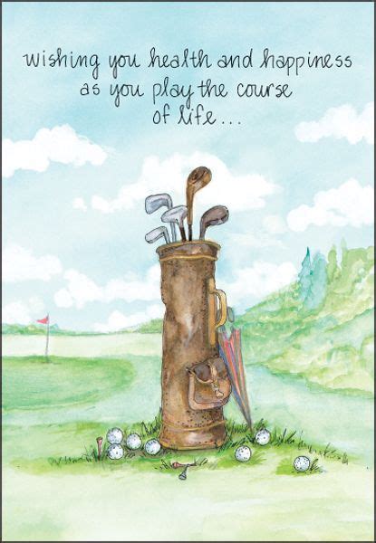 Happy Birthday Golf Golf Birthday Cards Birthday Card Sayings