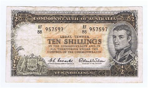 Australian Note 10 Shilling 01 Obverse Crystal Clear Mathematics