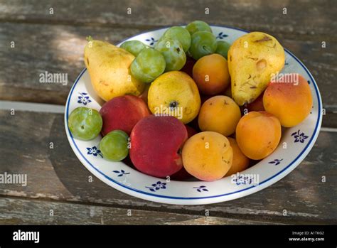 Bowl Of Fruit Stock Photo Alamy