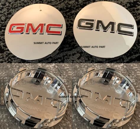 Gmc Sierra 1500 Yukon Center Caps Oem Factory Chrome Hubcaps Set Of 4