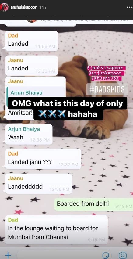 Anshula Kapoor Posts Screenshot Of Whatsapp Chat With Janhvi And Boney
