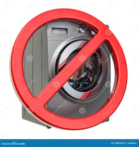 Do Not Wash In Washing Machine Sign 3d Rendering Stock Illustration Illustration Of Machine
