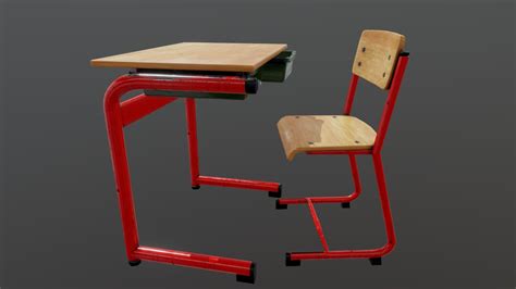 School Desk 3d Model By Jamienooten 28a10c3 Sketchfab