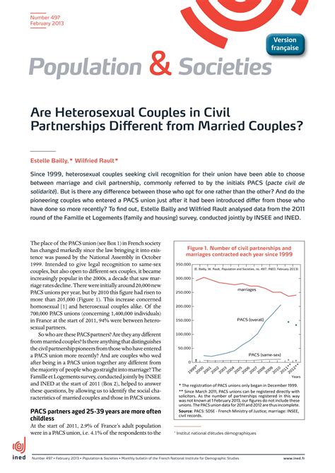 are heterosexual couples in civil partnerships different from married couples cairn