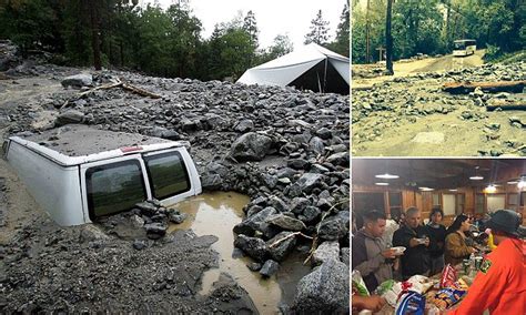 California Flash Floods And Mud Slides Strand More Than 2500 People